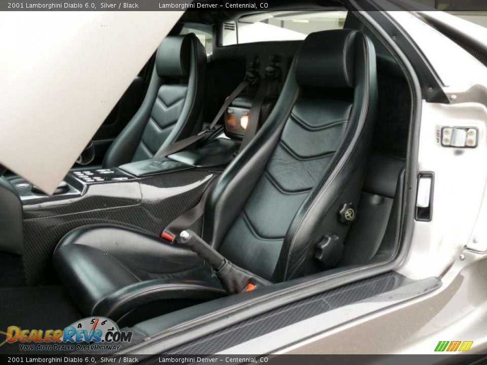 Black Interior - 2001 Lamborghini Diablo 6.0 Photo #21
