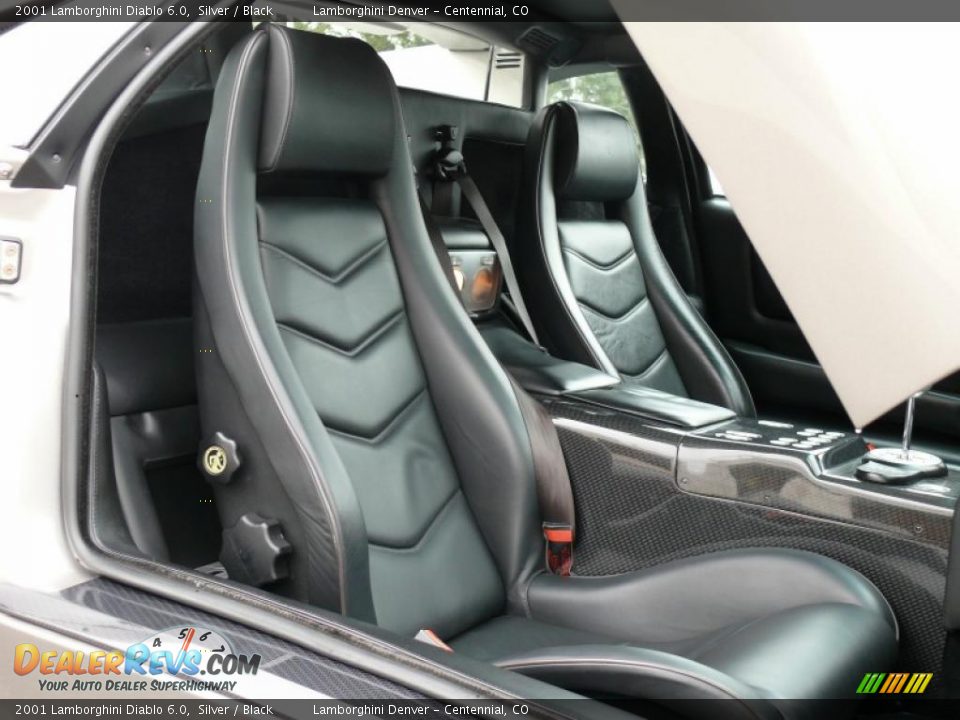 Black Interior - 2001 Lamborghini Diablo 6.0 Photo #25