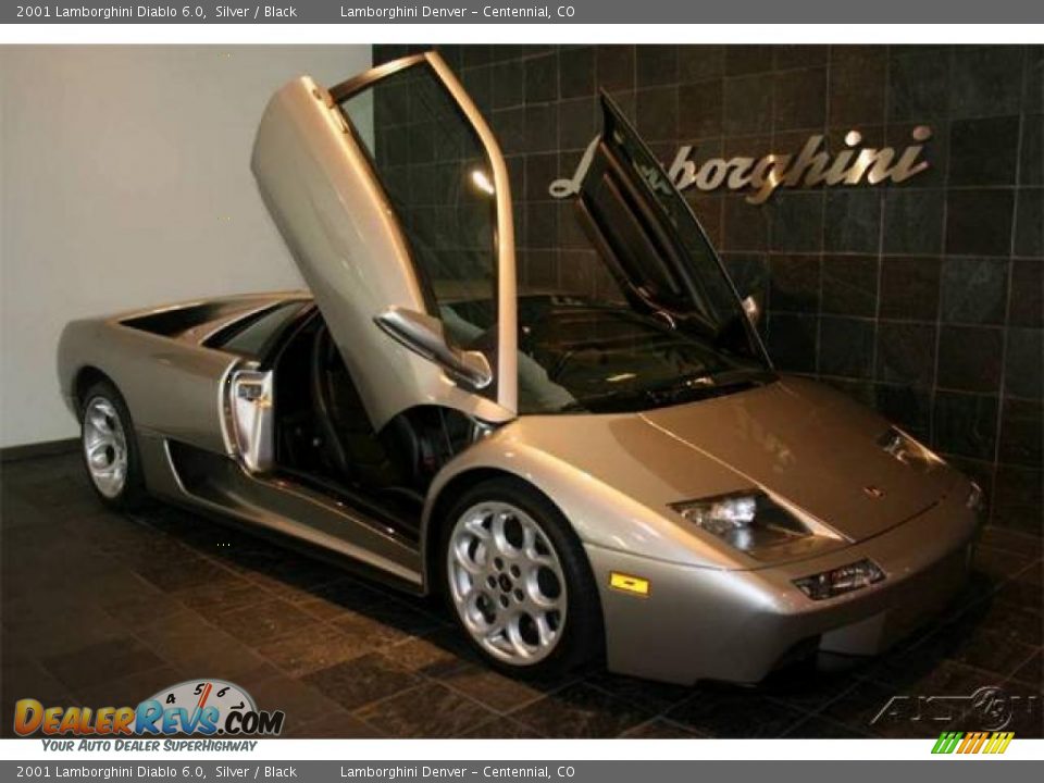 2001 Lamborghini Diablo 6.0 Silver / Black Photo #34