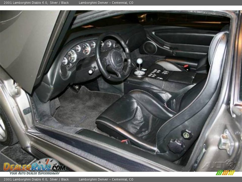 Black Interior - 2001 Lamborghini Diablo 6.0 Photo #35