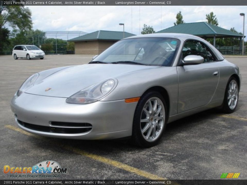 2001 Porsche 911 Carrera 4 Cabriolet Arctic Silver Metallic / Black Photo #1