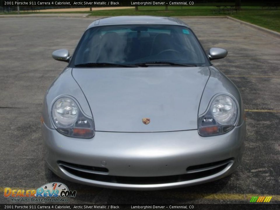 2001 Porsche 911 Carrera 4 Cabriolet Arctic Silver Metallic / Black Photo #11