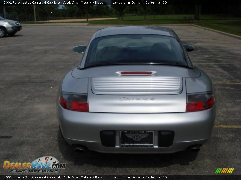 2001 Porsche 911 Carrera 4 Cabriolet Arctic Silver Metallic / Black Photo #15