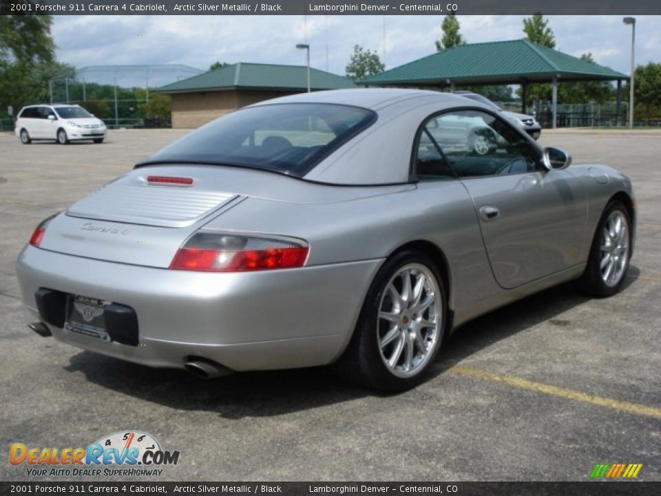 2001 Porsche 911 Carrera 4 Cabriolet Arctic Silver Metallic / Black Photo #16