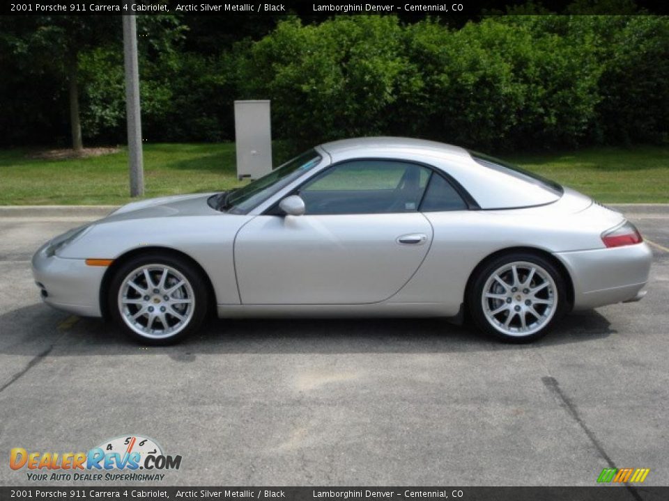 2001 Porsche 911 Carrera 4 Cabriolet Arctic Silver Metallic / Black Photo #17