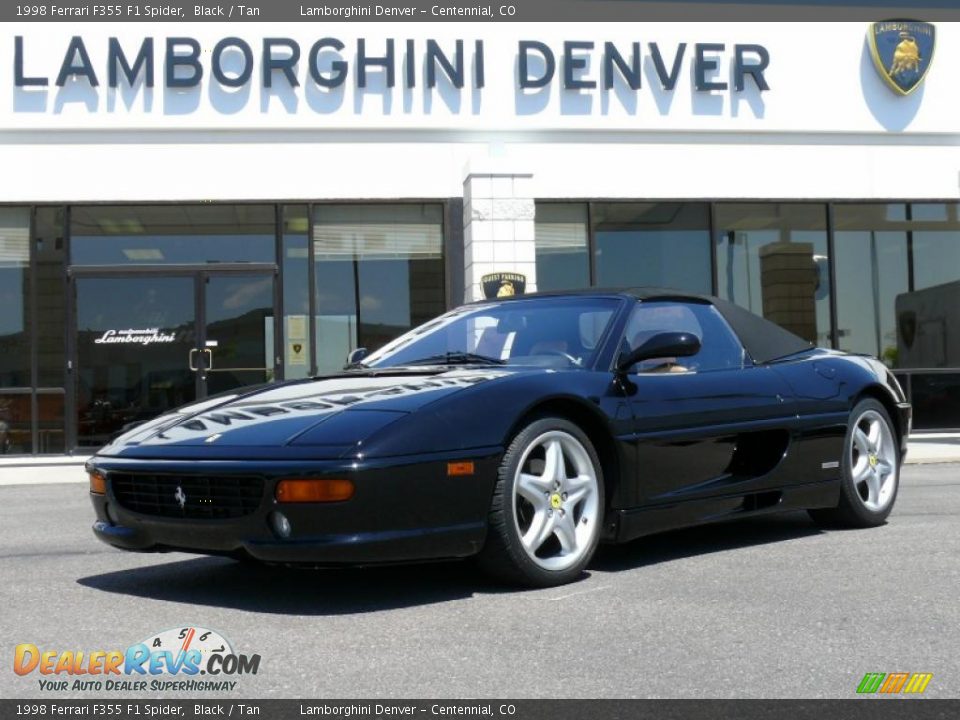 1998 Ferrari F355 F1 Spider Black / Tan Photo #1