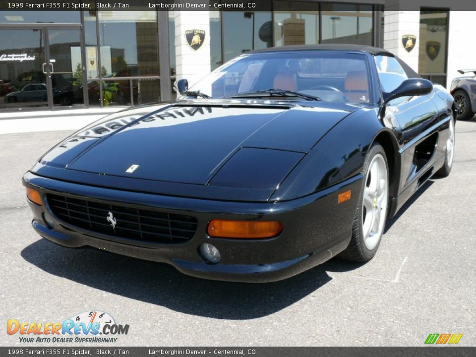 1998 Ferrari F355 F1 Spider Black / Tan Photo #2