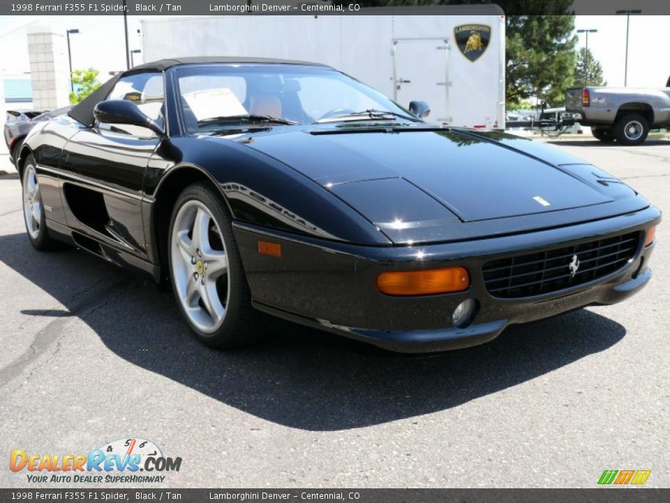 1998 Ferrari F355 F1 Spider Black / Tan Photo #4