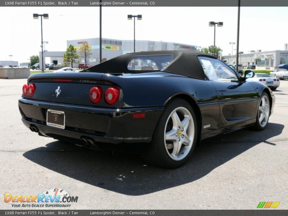 1998 Ferrari F355 F1 Spider Black / Tan Photo #6