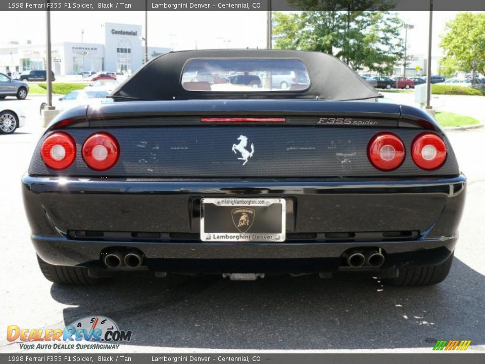 1998 Ferrari F355 F1 Spider Black / Tan Photo #7