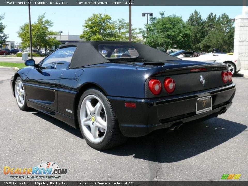 1998 Ferrari F355 F1 Spider Black / Tan Photo #8
