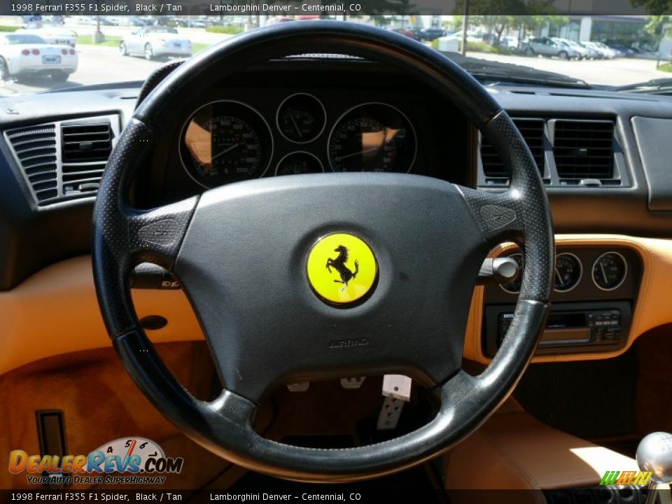 1998 Ferrari F355 F1 Spider Black / Tan Photo #12