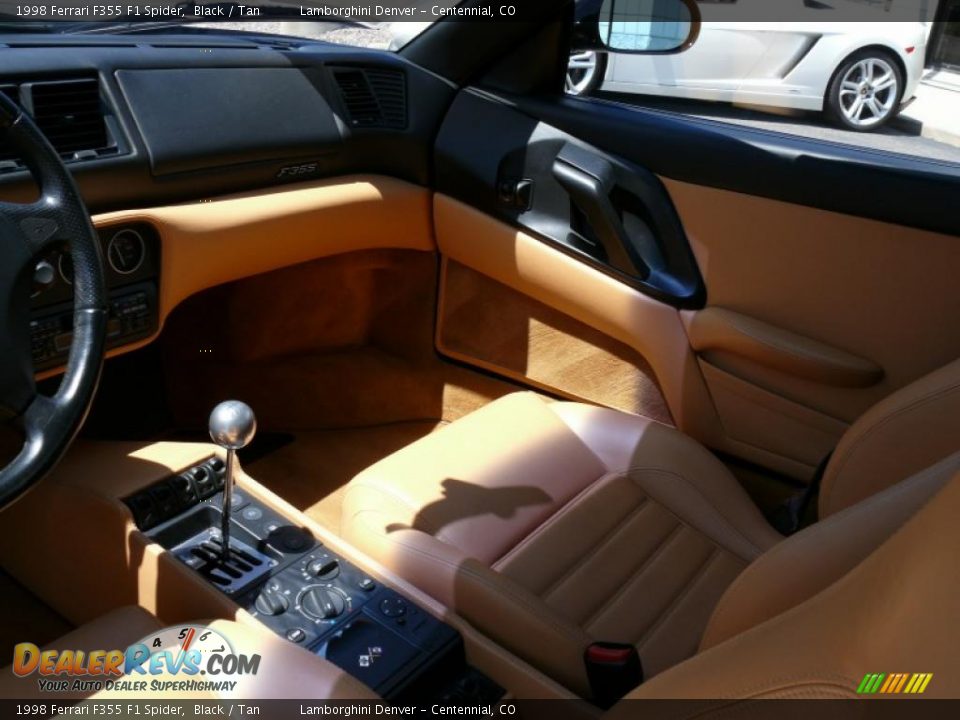 1998 Ferrari F355 F1 Spider Black / Tan Photo #14