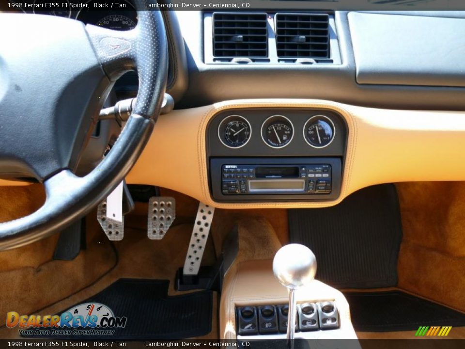 1998 Ferrari F355 F1 Spider Black / Tan Photo #15