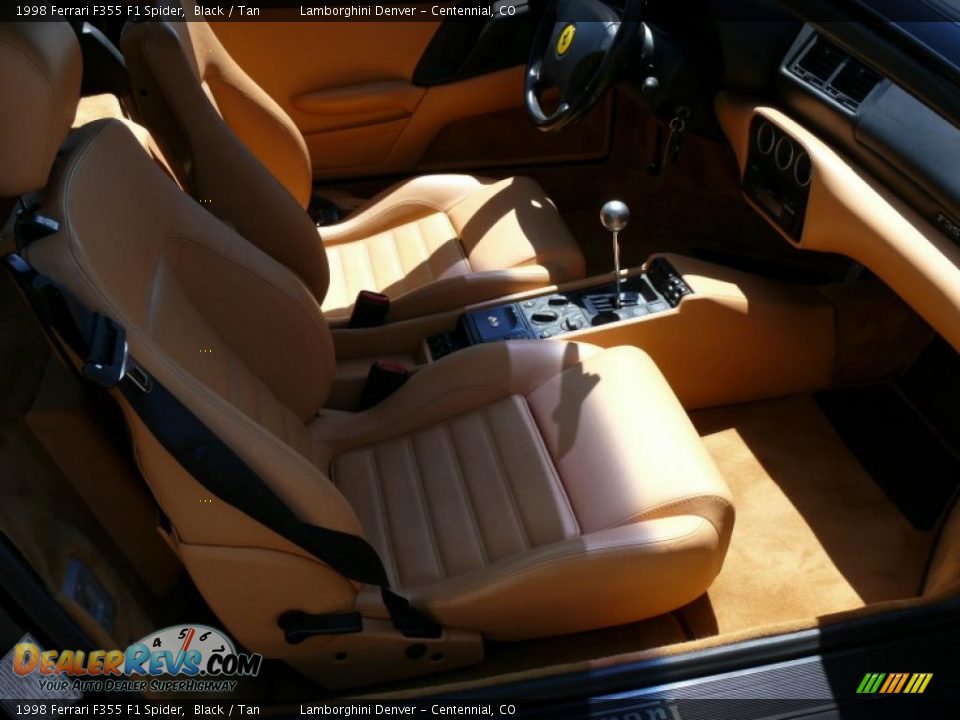 1998 Ferrari F355 F1 Spider Black / Tan Photo #19