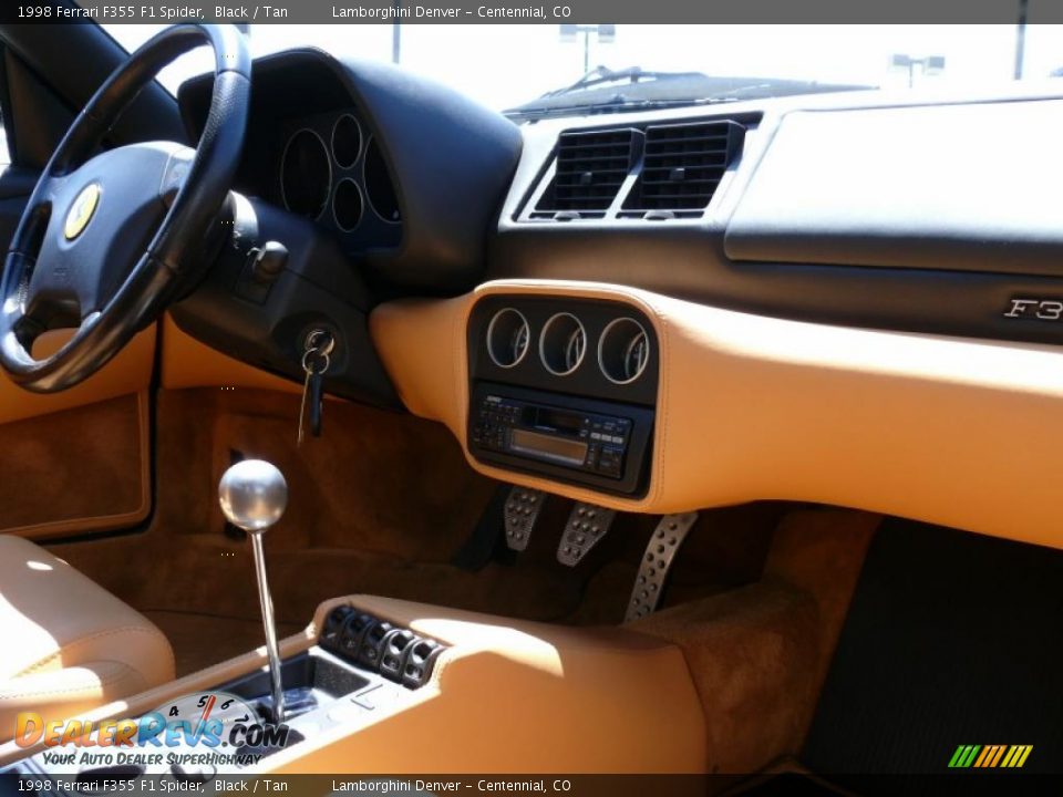 1998 Ferrari F355 F1 Spider Black / Tan Photo #20