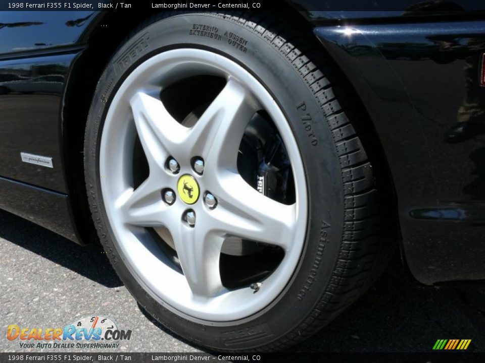 1998 Ferrari F355 F1 Spider Black / Tan Photo #31