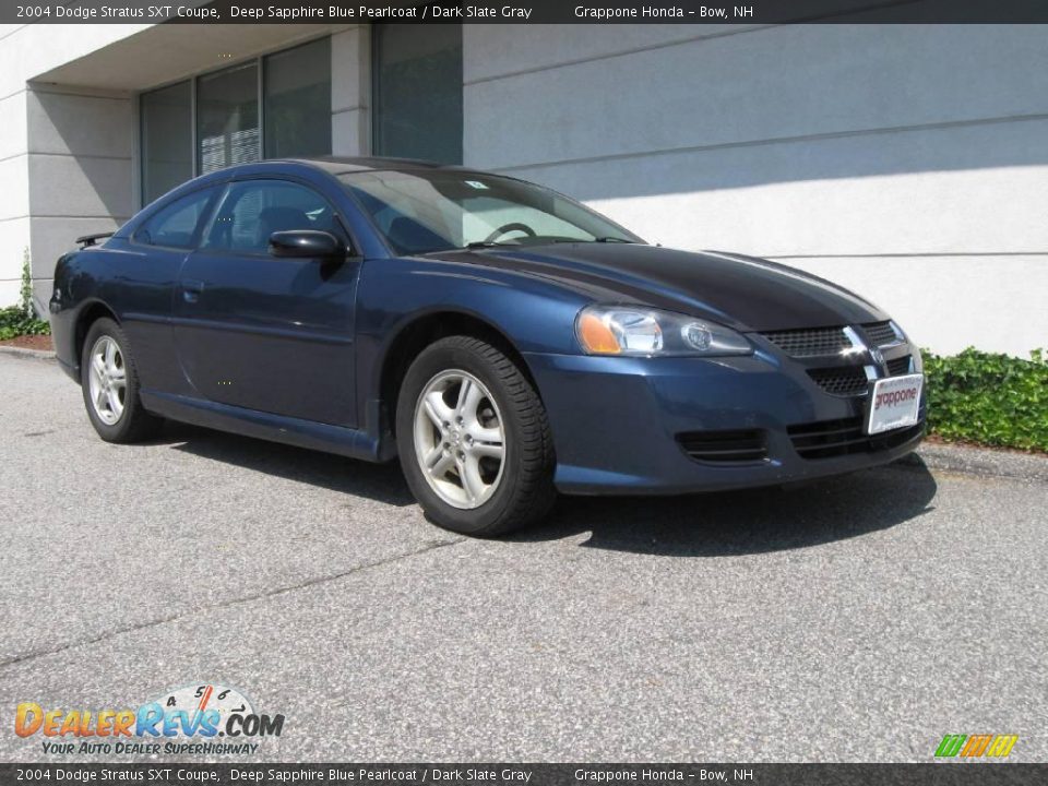 2004 Dodge Stratus SXT Coupe Deep Sapphire Blue Pearlcoat / Dark Slate Gray Photo #1