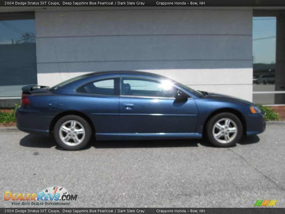 2004 Dodge Stratus SXT Coupe Deep Sapphire Blue Pearlcoat / Dark Slate Gray Photo #2