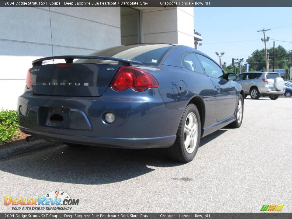 2004 Dodge Stratus SXT Coupe Deep Sapphire Blue Pearlcoat / Dark Slate Gray Photo #3