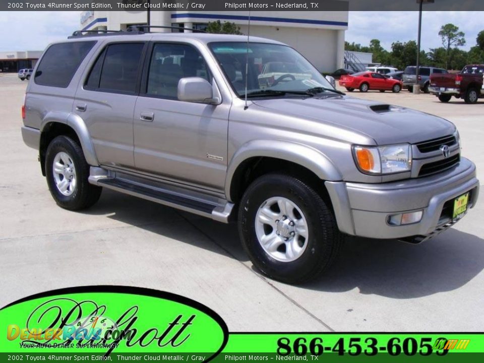 2002 Toyota 4Runner Sport Edition Thunder Cloud Metallic / Gray Photo #1