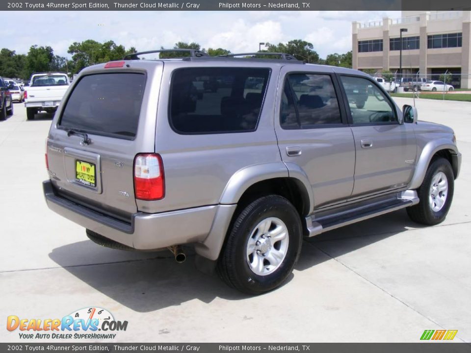 2002 Toyota 4Runner Sport Edition Thunder Cloud Metallic / Gray Photo #3