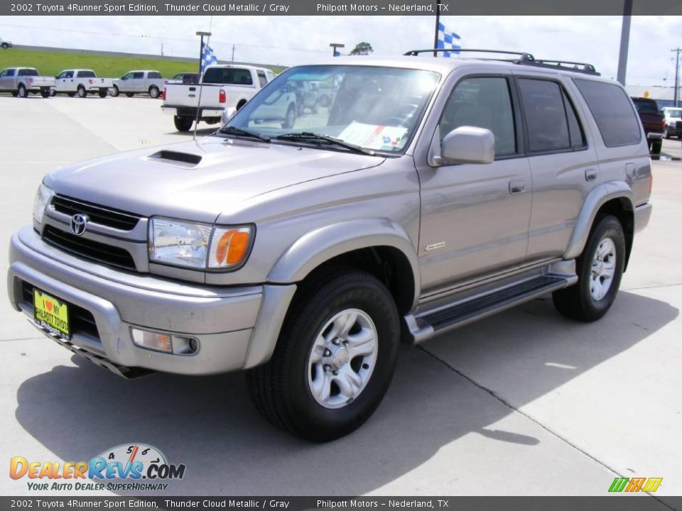 2002 Toyota 4Runner Sport Edition Thunder Cloud Metallic / Gray Photo #7