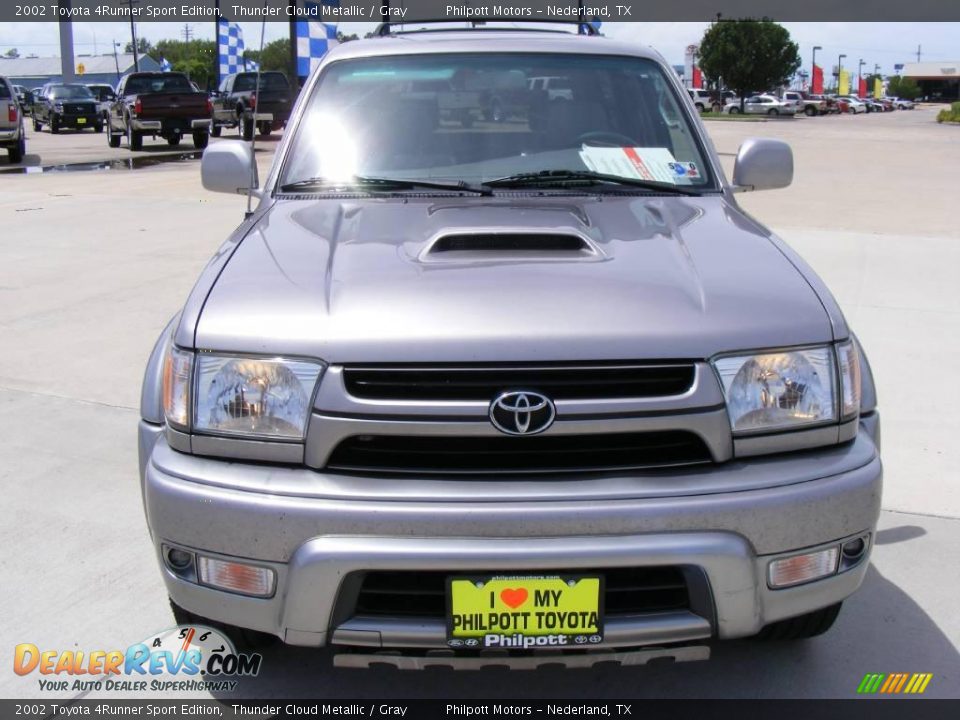 2002 Toyota 4Runner Sport Edition Thunder Cloud Metallic / Gray Photo #8