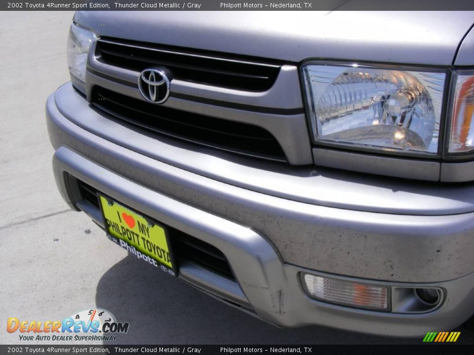 2002 Toyota 4Runner Sport Edition Thunder Cloud Metallic / Gray Photo #11