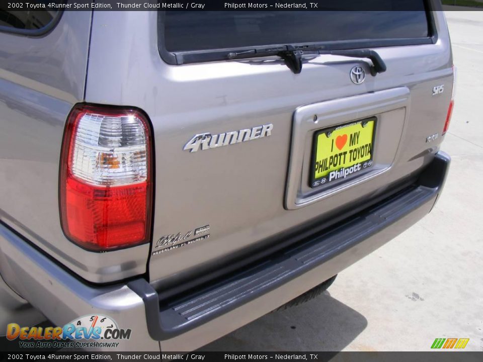 2002 Toyota 4Runner Sport Edition Thunder Cloud Metallic / Gray Photo #18