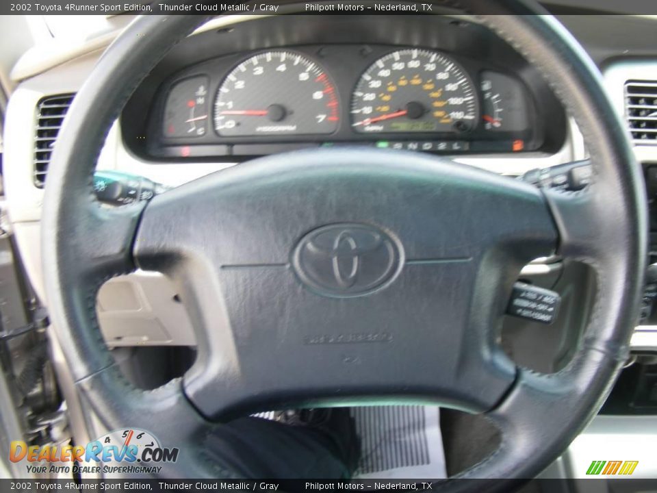 2002 Toyota 4Runner Sport Edition Thunder Cloud Metallic / Gray Photo #35