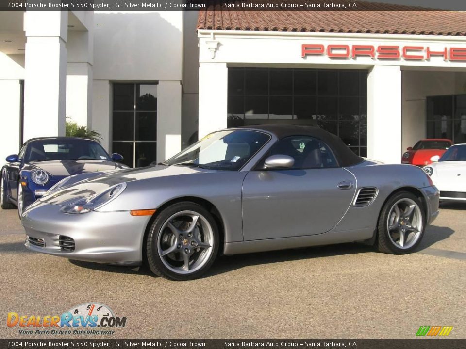 2004 Porsche Boxster S 550 Spyder GT Silver Metallic / Cocoa Brown Photo #1