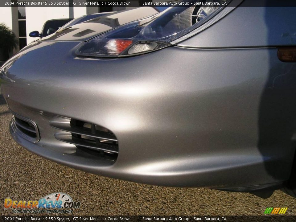 2004 Porsche Boxster S 550 Spyder GT Silver Metallic / Cocoa Brown Photo #10