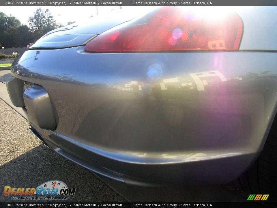 2004 Porsche Boxster S 550 Spyder GT Silver Metallic / Cocoa Brown Photo #14