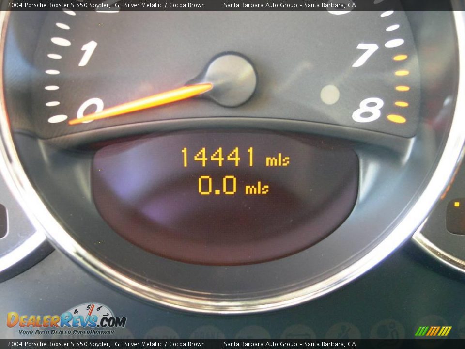 2004 Porsche Boxster S 550 Spyder GT Silver Metallic / Cocoa Brown Photo #23