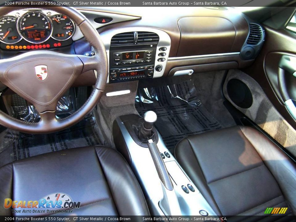 Cocoa Brown Interior - 2004 Porsche Boxster S 550 Spyder Photo #25