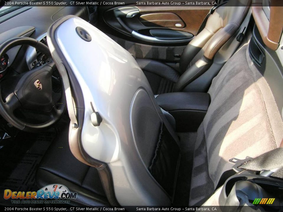 Cocoa Brown Interior - 2004 Porsche Boxster S 550 Spyder Photo #27