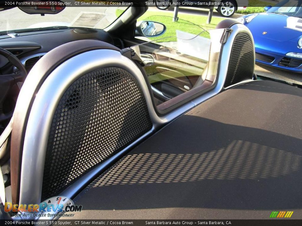 2004 Porsche Boxster S 550 Spyder GT Silver Metallic / Cocoa Brown Photo #28