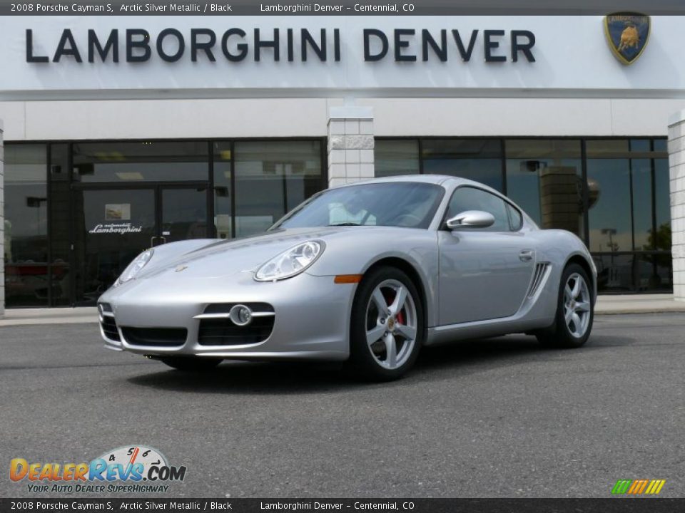 2008 Porsche Cayman S Arctic Silver Metallic / Black Photo #1