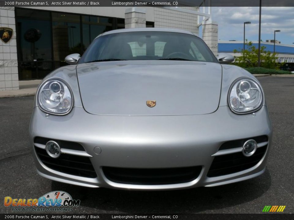 2008 Porsche Cayman S Arctic Silver Metallic / Black Photo #3