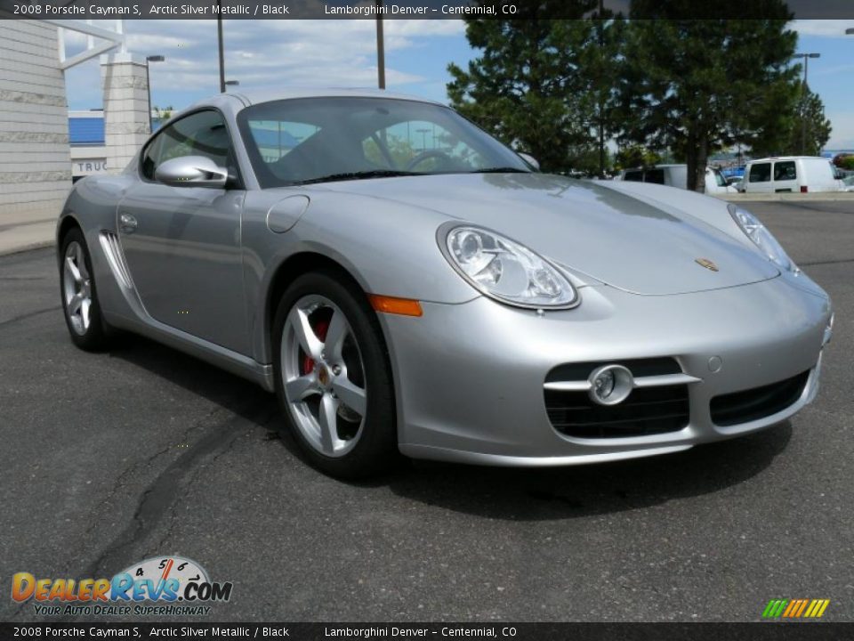 2008 Porsche Cayman S Arctic Silver Metallic / Black Photo #4