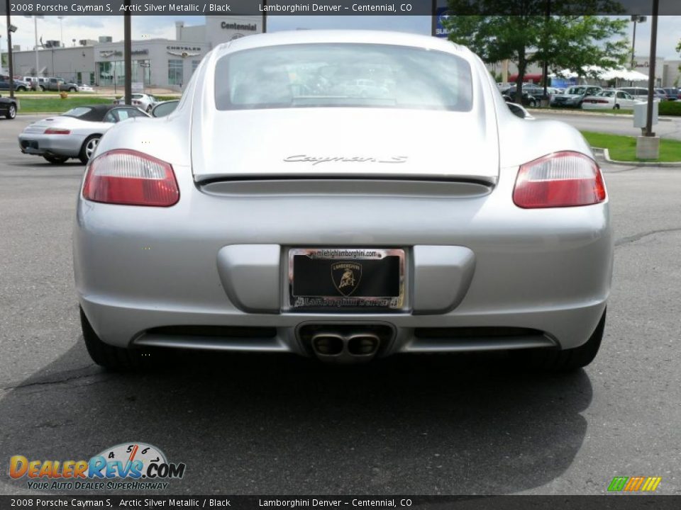 2008 Porsche Cayman S Arctic Silver Metallic / Black Photo #7