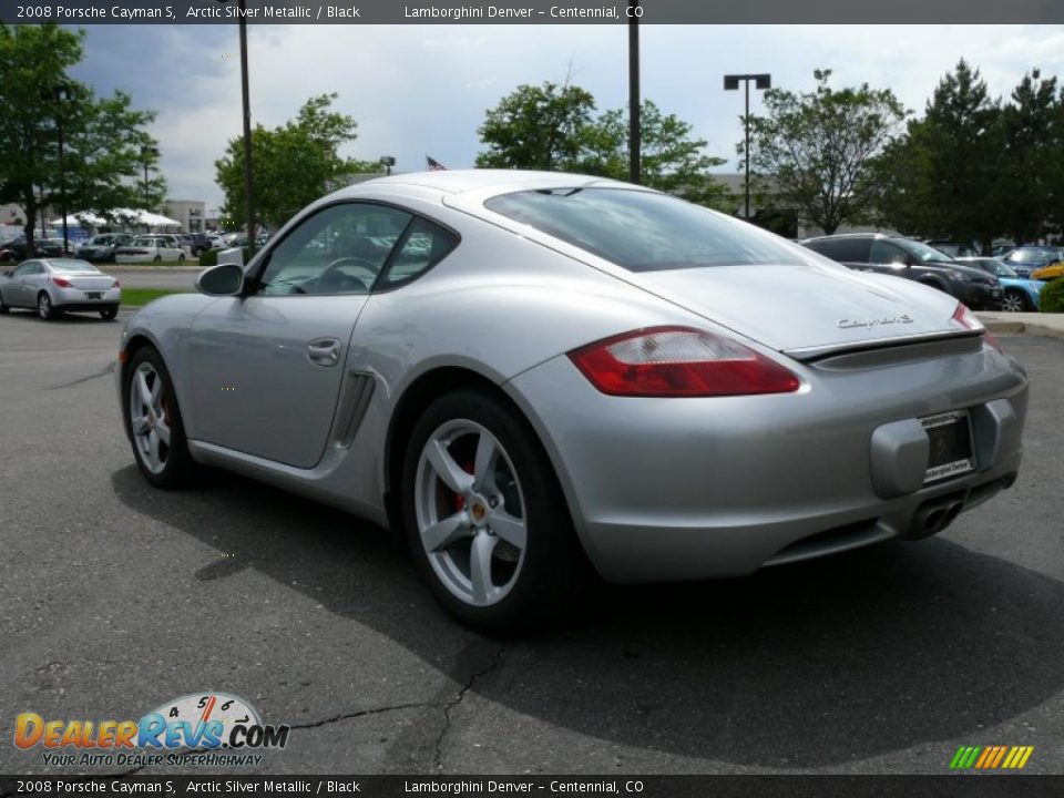 2008 Porsche Cayman S Arctic Silver Metallic / Black Photo #8