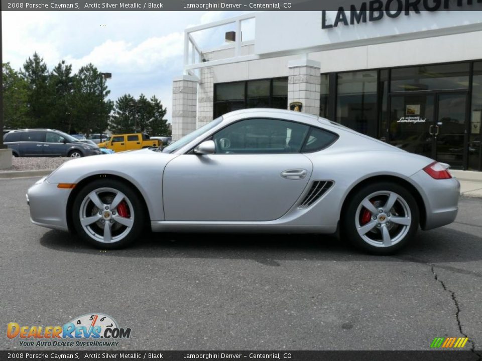 2008 Porsche Cayman S Arctic Silver Metallic / Black Photo #9