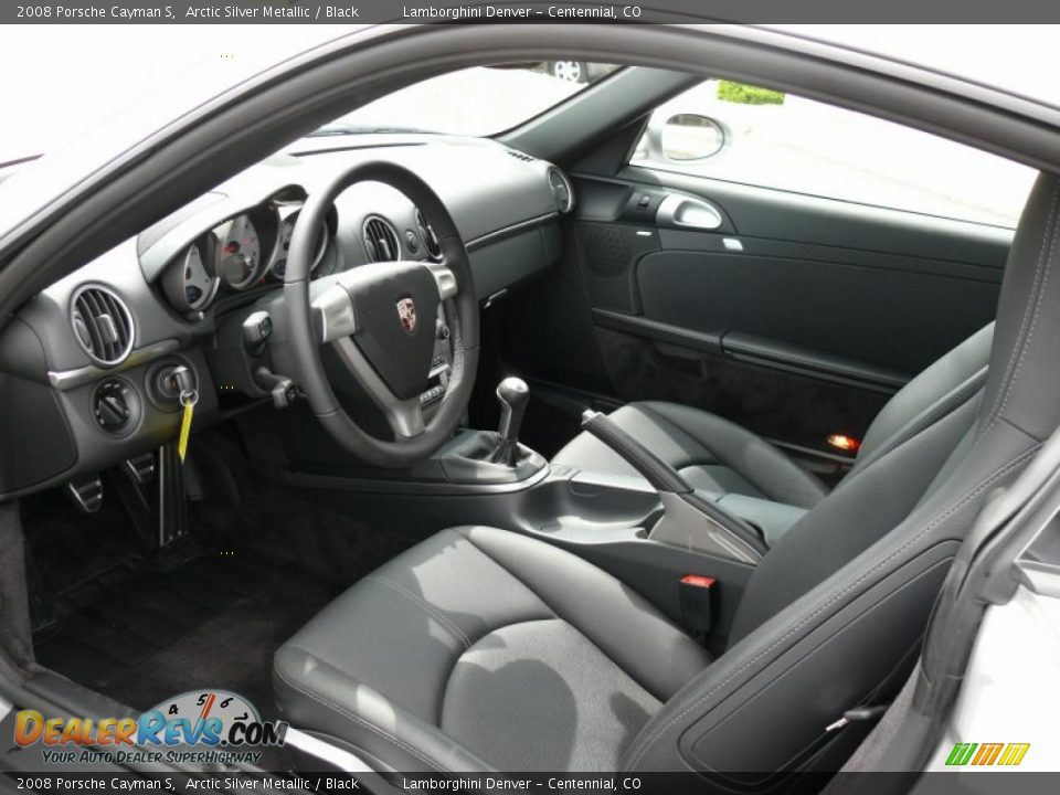 2008 Porsche Cayman S Arctic Silver Metallic / Black Photo #11