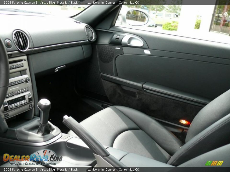 2008 Porsche Cayman S Arctic Silver Metallic / Black Photo #14