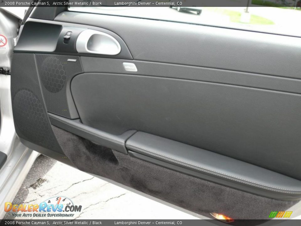 2008 Porsche Cayman S Arctic Silver Metallic / Black Photo #18