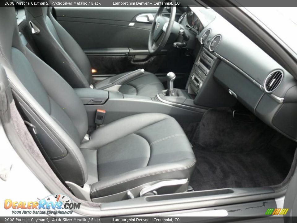 2008 Porsche Cayman S Arctic Silver Metallic / Black Photo #19