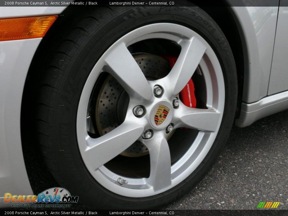 2008 Porsche Cayman S Arctic Silver Metallic / Black Photo #25