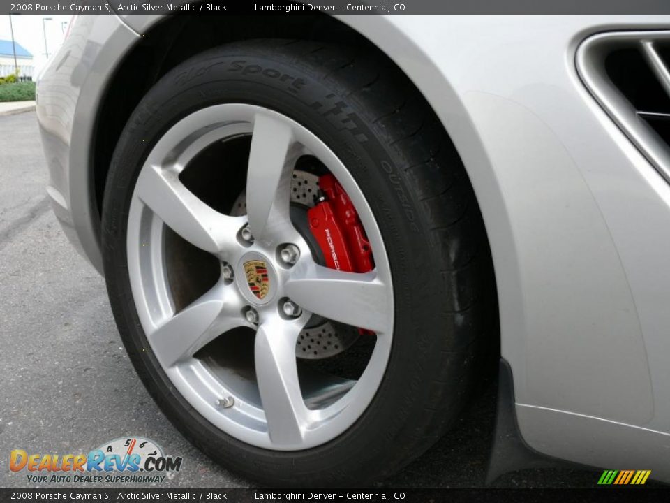 2008 Porsche Cayman S Arctic Silver Metallic / Black Photo #27